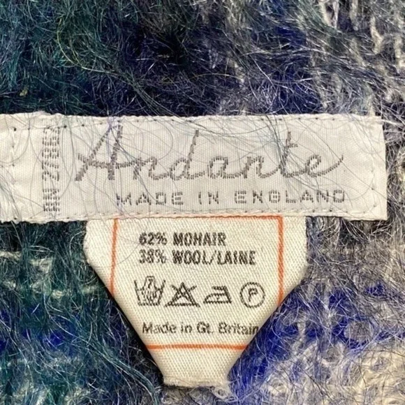 Vtg Andante‎ Mohair Wool Scarf - Picture 3 of 12